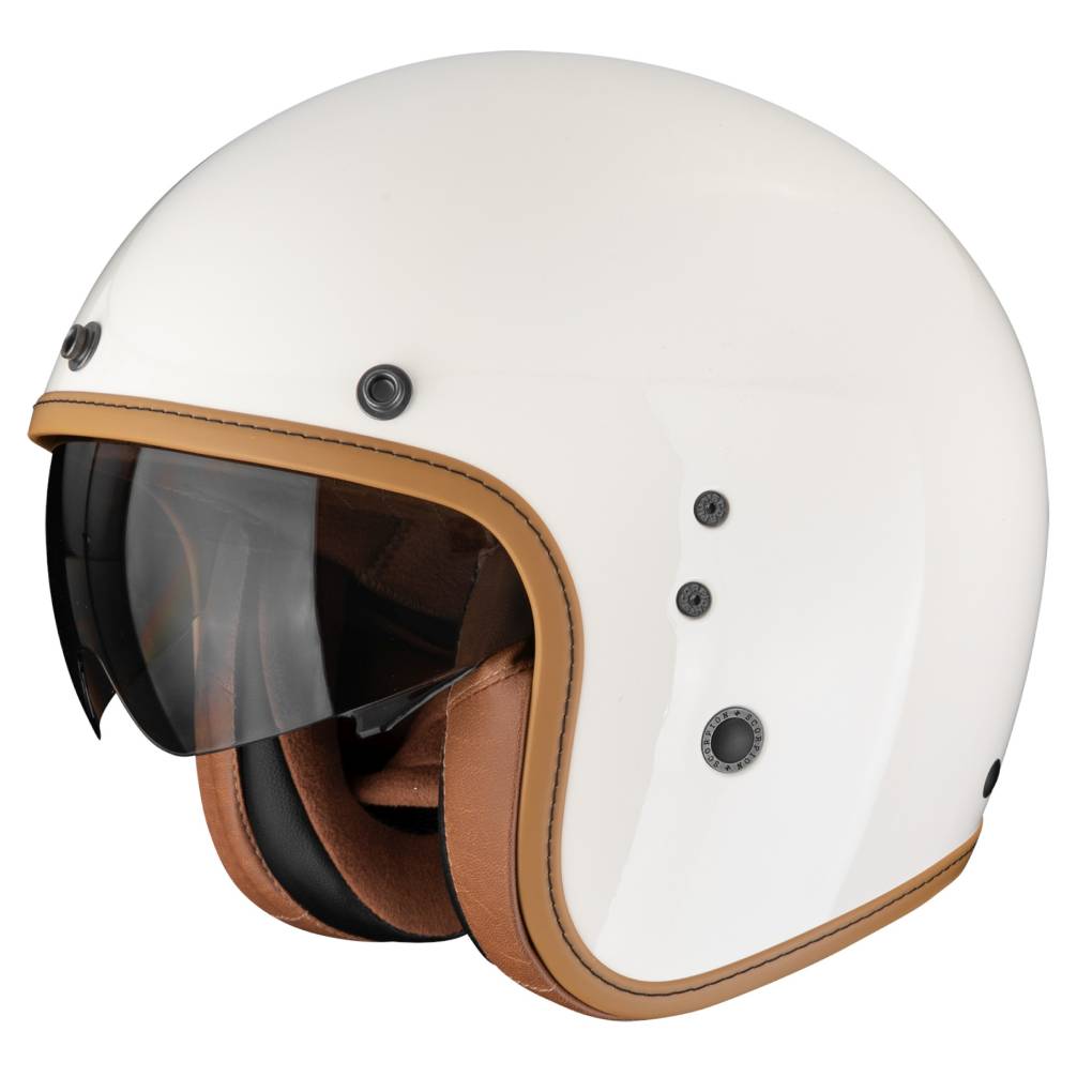 SCORPION EXO BELFAST EVO LUXE MOTORCYCLE OPEN FACE HELMET