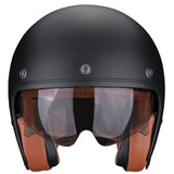 SCORPION EXO BELFAST EVO LUXE MOTORCYCLE OPEN FACE HELMET