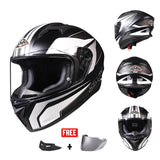 SMK STELLAR SPORT GRAPHICS FULL FACE HELMET w/ FREE SPOILER & VISOR