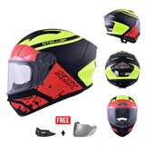 SMK STELLAR SPORT GRAPHICS FULL FACE HELMET w/ FREE SPOILER & VISOR