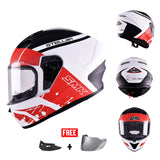 SMK STELLAR SPORT MONO FULL FACE HELMET w/ FREE SPOILER & VISOR