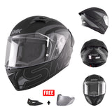 SMK STELLAR SPORT GRAPHICS FULL FACE HELMET w/ FREE SPOILER & VISOR