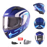 SMK STELLAR SPORT GRAPHICS FULL FACE HELMET w/ FREE SPOILER & VISOR