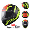 SMK STELLAR SPORT GRAPHICS FULL FACE HELMET w/ FREE SPOILER & VISOR