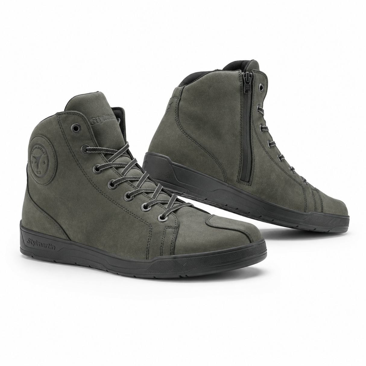 STYLMARTIN TANK WP ASH MOTORCYCLE SHOES