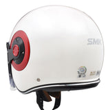 SMK RETRO JET MOTORCYCLE OPEN FACE HELMET