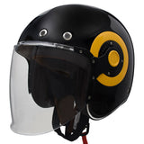 SMK RETRO JET MOTORCYCLE OPEN FACE HELMET