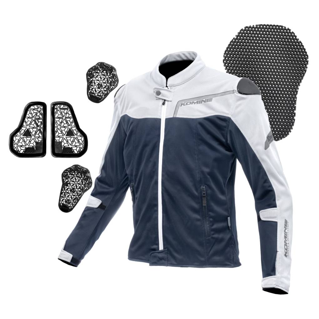 KOMINE JK-188 ENIGMA G2 HIGH PROTECT FULL MESH MOTORCYCLE JACKET