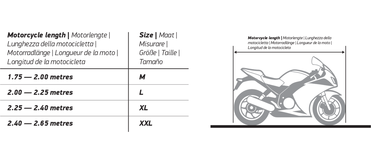 MACNA MOTO MANTLE INDOOR MOTORCYCLE COVER