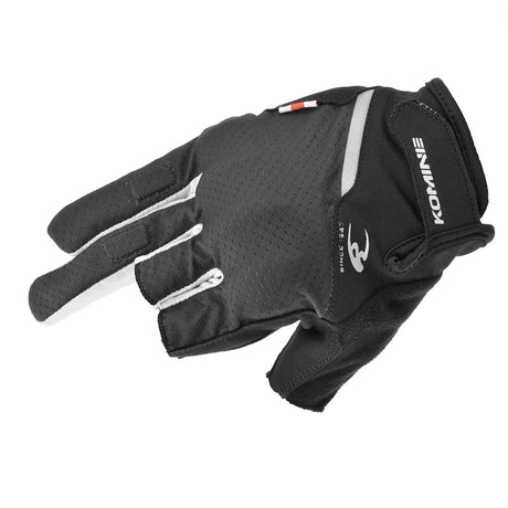 KOMINE GK-260 PROTECT 3 MOTORCYCLE FINGERLESS MESH GLOVES