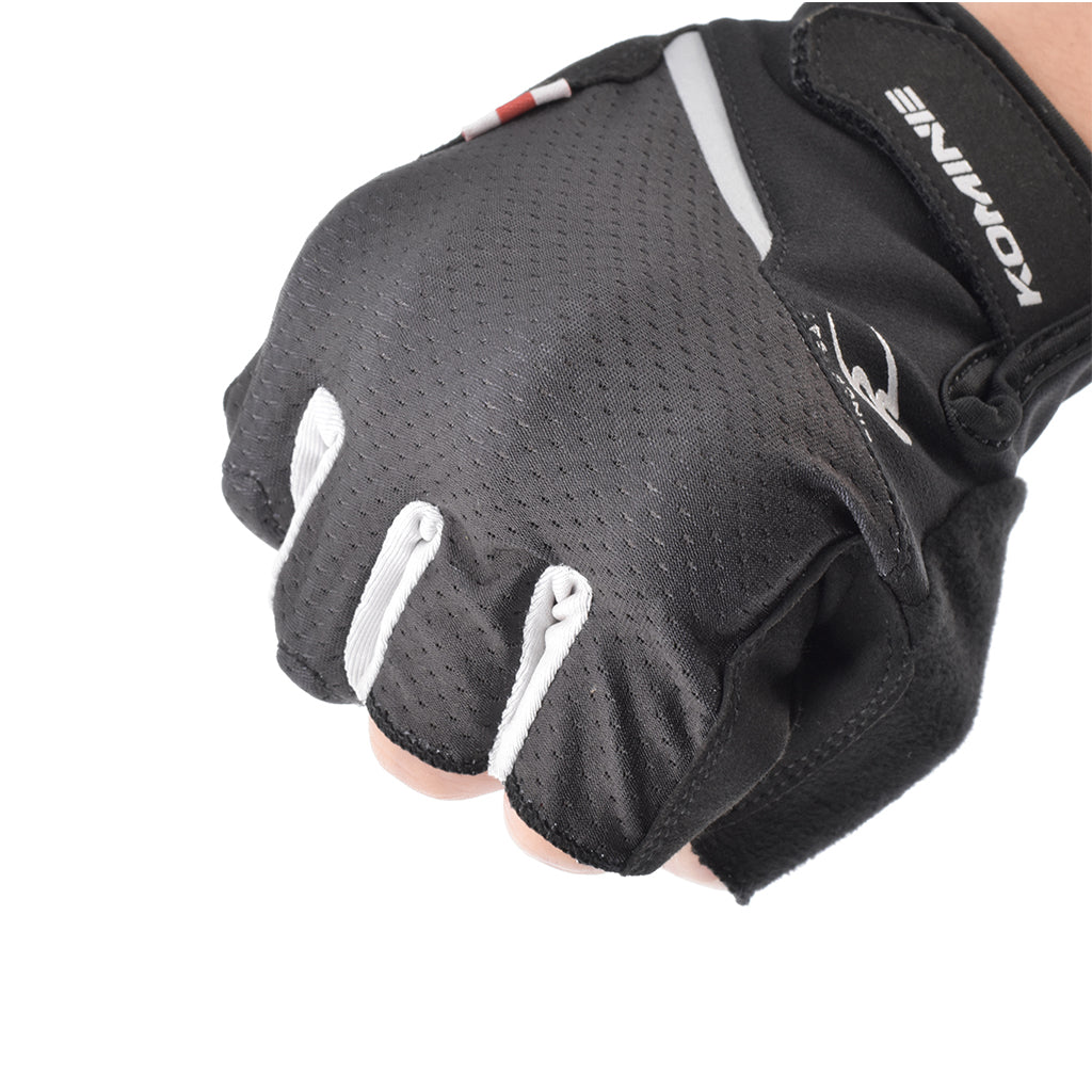 KOMINE GK-260 PROTECT 3 MOTORCYCLE FINGERLESS MESH GLOVES