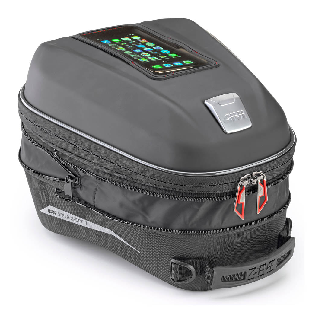 GIVI ST612+ SPORT-T TANKLOCK EXPANDABLE MOTORCYCLE TANK BAG - 15L
