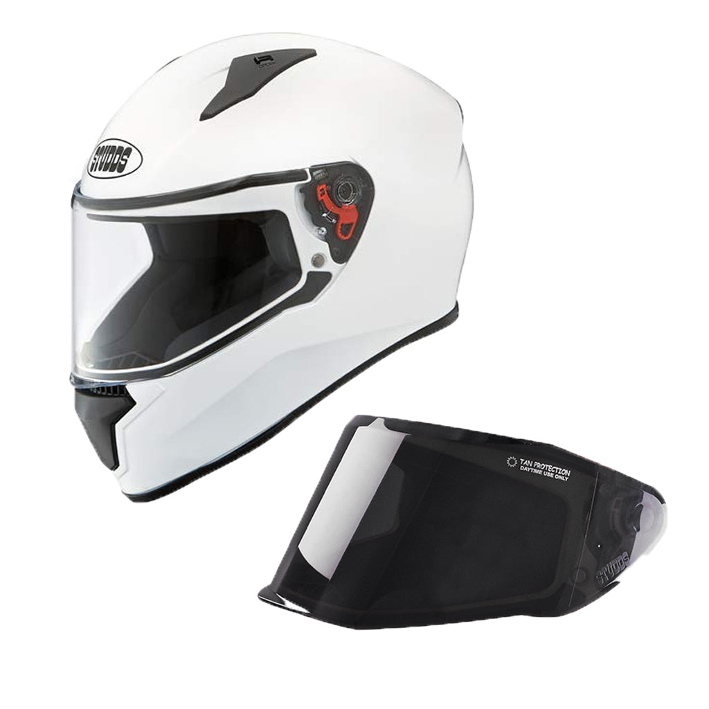 STUDDS THUNDER MOTORCYCLE FULL FACE HELMET (w/ FREE EXTRA VISOR)